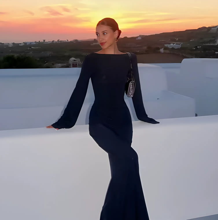 Luna Beach Dress - Black